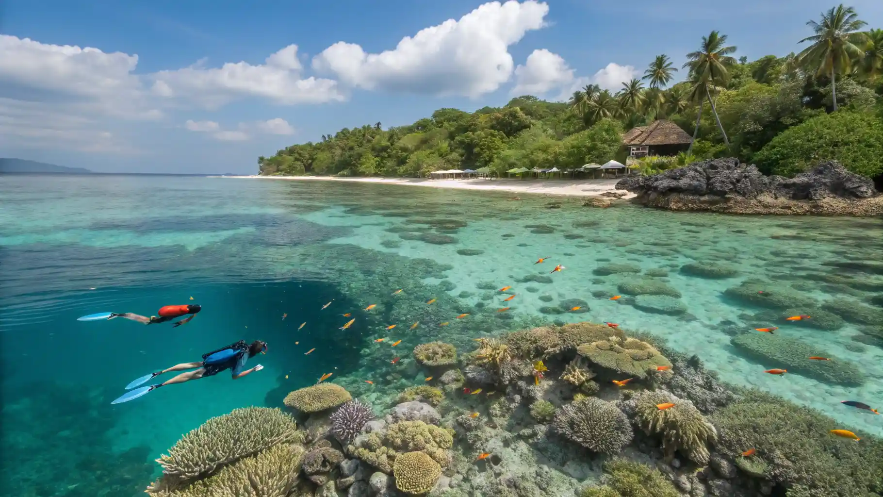 snorkeling in crystal bay | sumba private island resort